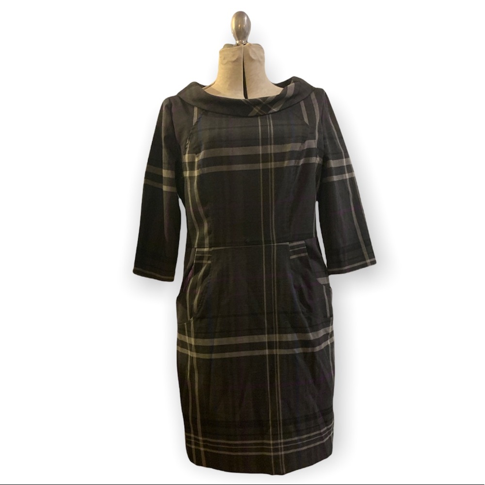 Joan Holloway Secretary Type Plaid Dress